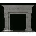 White Marble Indoor Fireplace (FPS-C404)